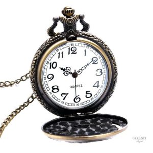 Accessoire masculin : montre à gousset tigre