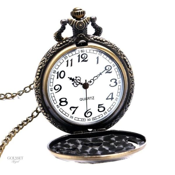 Montre vintage à gousset avec design Eiffel