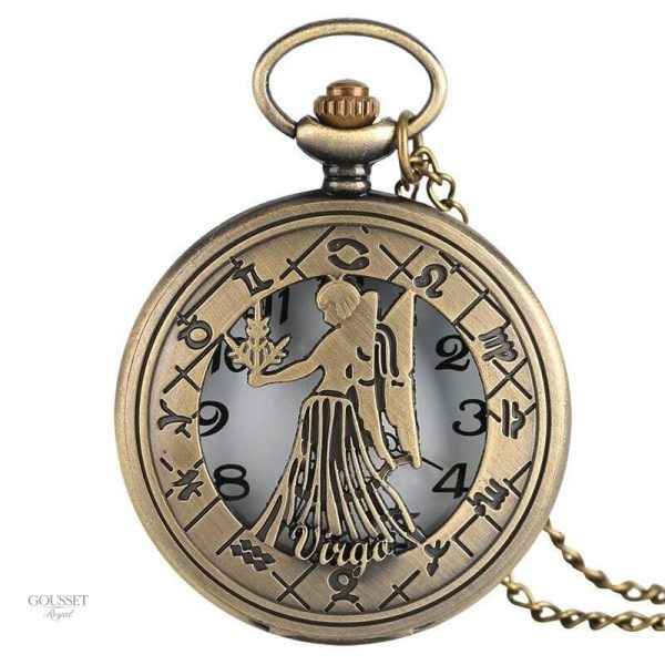 Montre à gousset homme Vierge élégante et raffinée