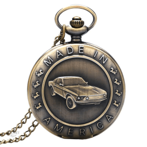 Montre à gousset homme voiture américaine