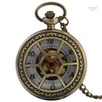 Montre à gousset homme hexagonale élégante