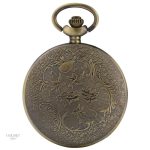 Montre à gousset homme design géométrique