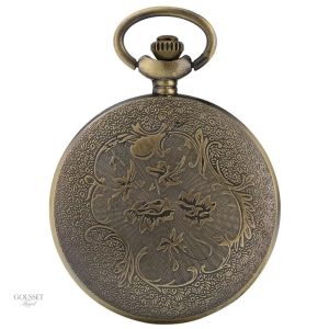 Montre à gousset homme design géométrique