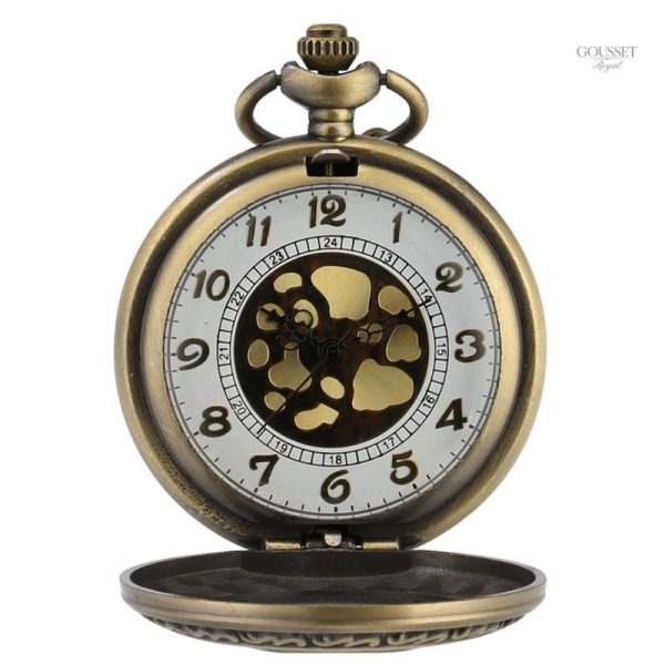 Accessoire vintage pour homme, montre à gousset