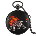 Montre à gousset homme lion sauvage