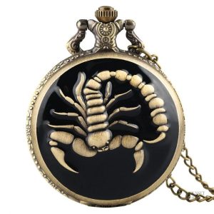 Montre à gousset homme Scorpion Mortel