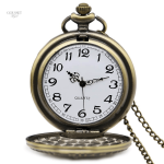 Montre à gousset masculine avec motif indien traditionnel