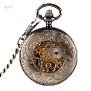 Montre à gousset fleurs pour femmes élégantes