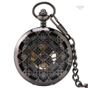 Montre à gousset ancienne avec fond transparent