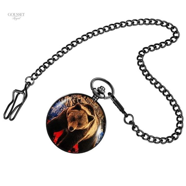 Accessoire horloger homme style vintage ours