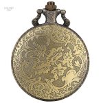 Montre à gousset masculine au design panthère