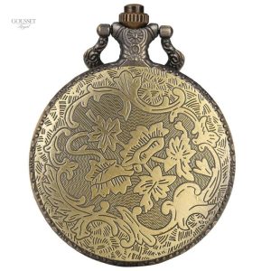 Montre à gousset masculine au design panthère