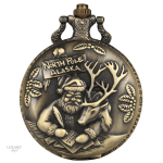Montre à gousset homme avec motif de Père Noël