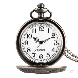 Montre à gousset homme avec motif pieuvre