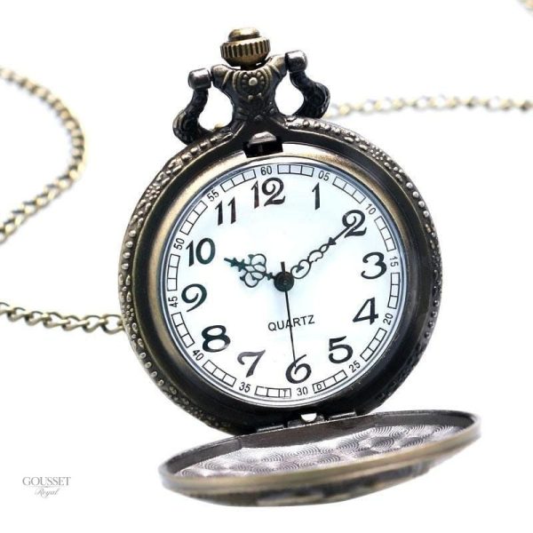 Montre à gousset homme avec design raffiné et sophistiqué