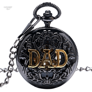 Montre à gousset pour homme, design classique pour papa