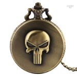 Montre à gousset homme Punisher design unique