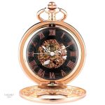 Accessoire vintage femme : montre à gousset or rose