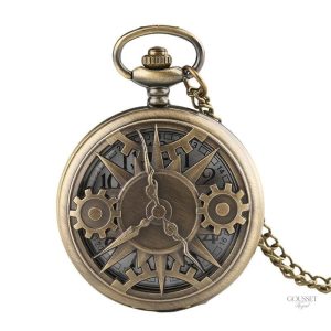 Montre à gousset homme steampunk vintage