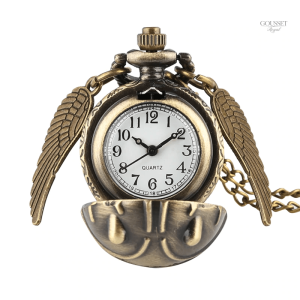 Accessoire vintage pour homme, montre à gousset dorée