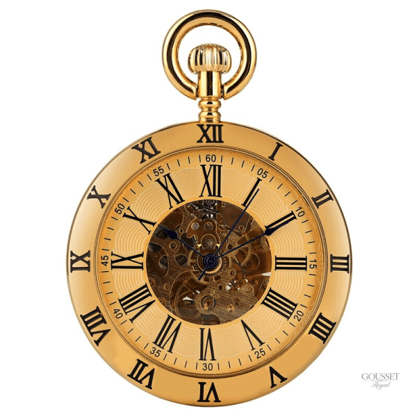 Montre à gousset automatique ancienne élégante