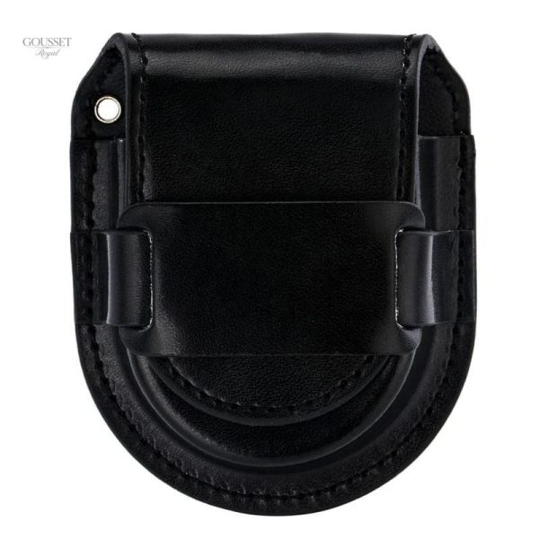 Étui Montre À Gousset Noir Lisse